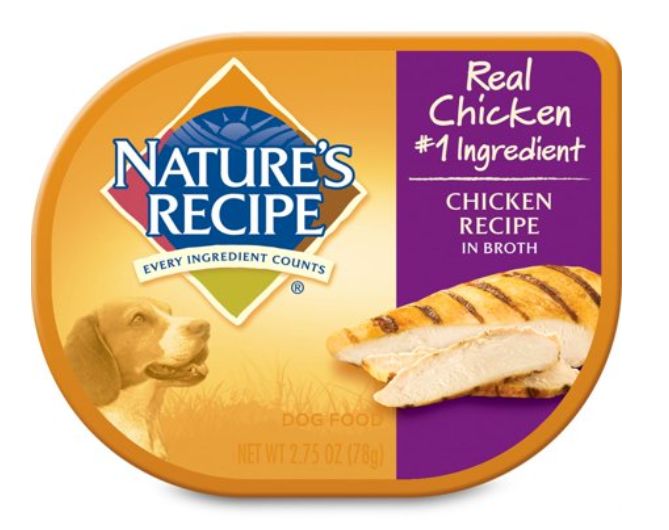 Photo 1 of (12 Pack) Nature S Recipe Chicken Recipe in Broth Wet Dog Food 2.75-Ounce (EXP 03/04/2024)
