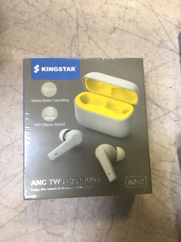 Photo 2 of Kingstar Noise Cancelling Wireless Earbuds Bluetooth 5.1 in-Ear Hybrid Active Noise Cancelling Headphones, ANC ENC Bluetooth Earbuds Touch Control IPX5 Earphones 4-Mic Premium Stereo Sound