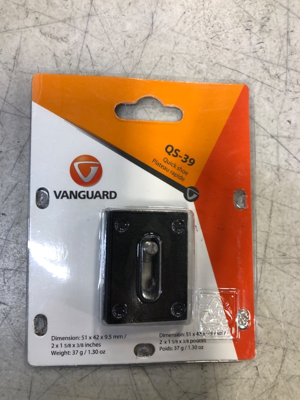 Photo 2 of Vanguard QS-39 Quick Release Plate Single