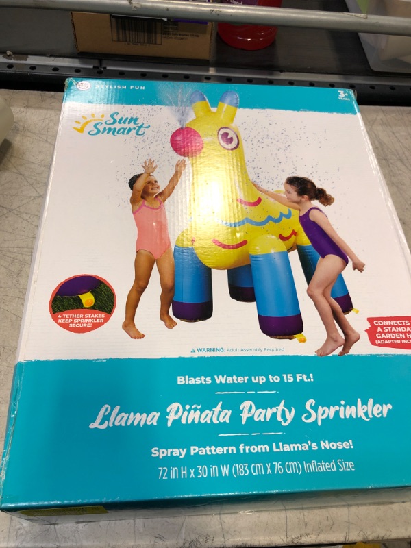 Photo 2 of Llama pinata party sprinkler inflatable water sprinkler