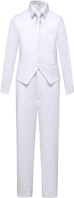 Photo 1 of Addneo Boy's Silm Fit Formal Suits 5 Piece with Shirt and Vest- SIZE 8 
