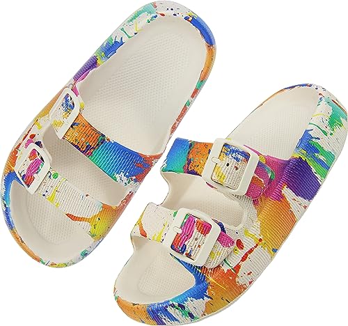 Photo 1 of BenSorts Pillow Sandals for Women Men Thick Sole Adjustable Buckles EVA-- SIZE  8 
