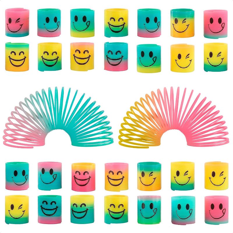 Photo 1 of DIMROM Spring Craft Rainbow Magic Toy - 30Pcs Anti Stress Toys Coil Springs Toys Bulk Carnival Party Favor - Toys Birthday Goodie Bag Stuffers Prize Toys for Classroom
