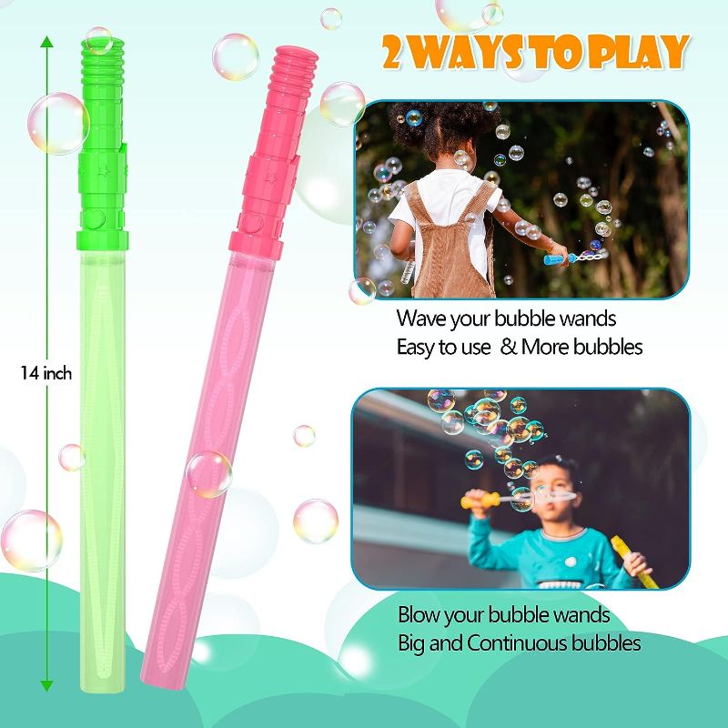 Photo 1 of 14’’ Big Bubble Wands, 7 Colors