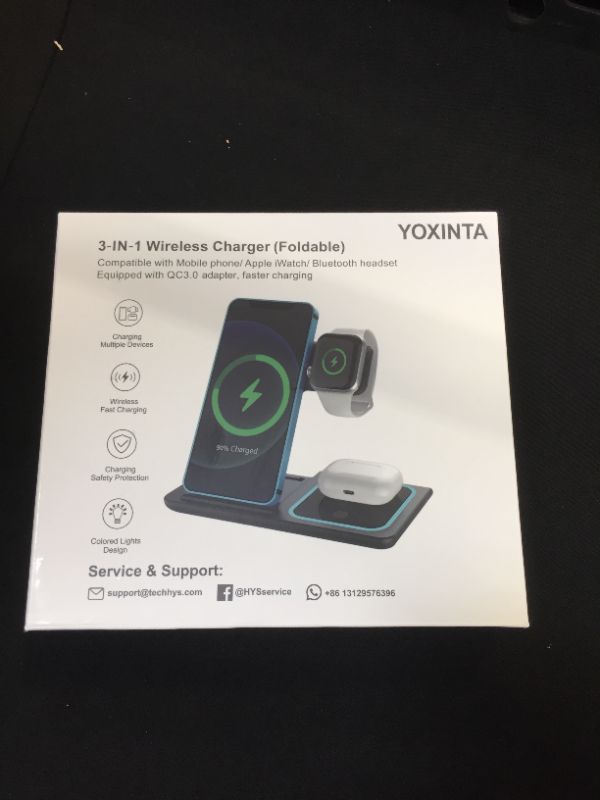 Photo 1 of YOXINTA 3 IN 1 WIRELESS CHARGER FOLDABLE 