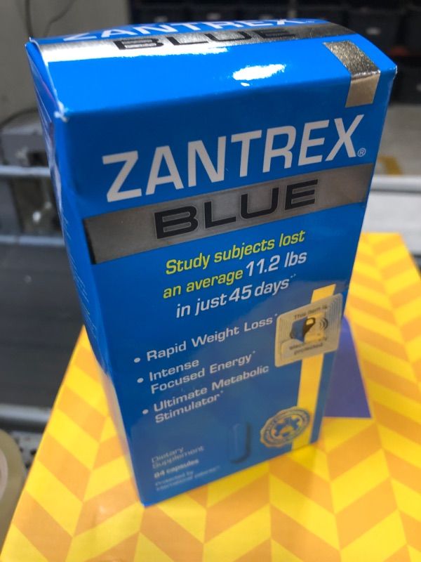Photo 2 of Zantrex Blue High-Energy Rapid Weight Loss Supplement - Advanced Metabolic Boosting Formula, Reduces Body Fat, Enhances Stamina & Performance - 84 Count Capsules
Best By 09.2025