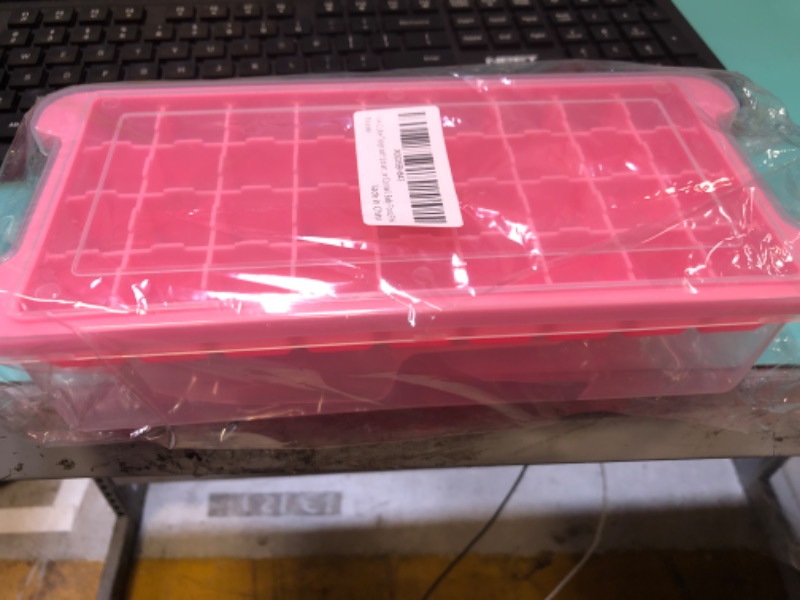 Photo 1 of 36pcs Cube Tray with Lid Pink