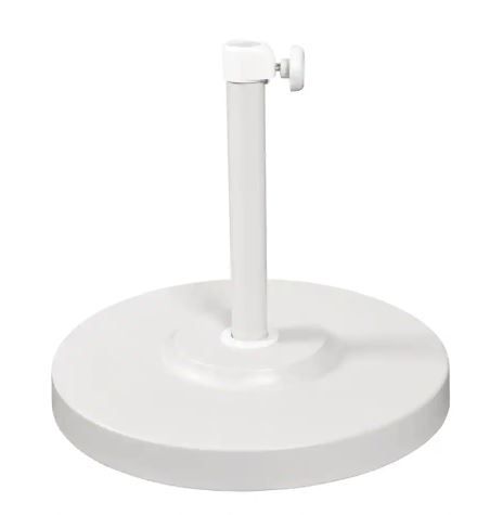 Photo 1 of 50 lb. Patio Umbrella Base in White
