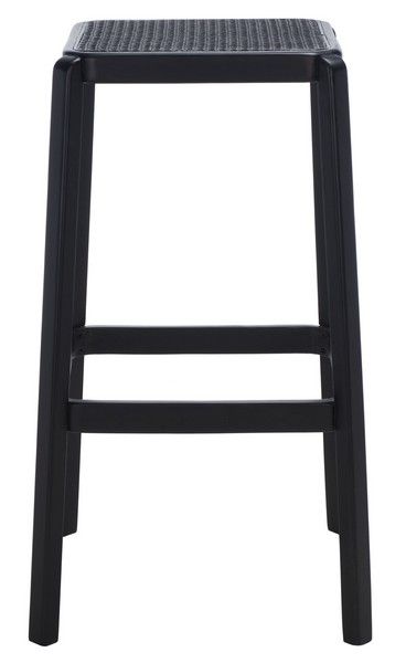 Photo 1 of BST9505D Silus Backless Cane Bar Stool, Black
