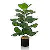 Photo 1 of 30 in. Ficus Lyrata Fake Plant - Artificial Plants for Home Decor Indoor, Faux Plants Indoor - Artificial Potted Plants
