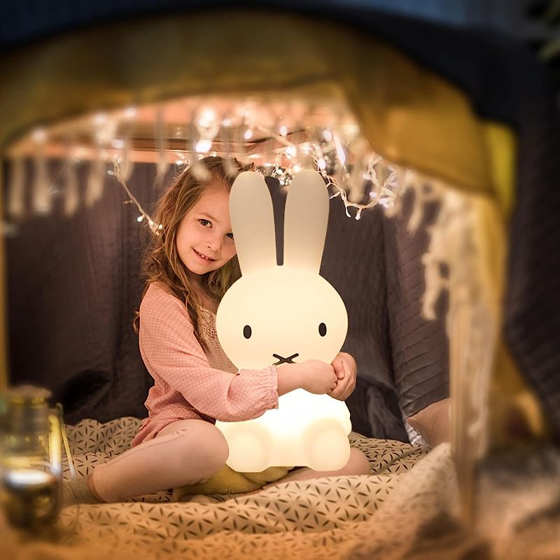Photo 1 of * no charger, unable to test* YUDA UNIQUE Cute Bunny Kids Night Light-Bunny Rabbit Light for Kids, Kawaii Colors for Bunny Lamp,16 Color Changing LED Lights Cute Lamps for Girls Baby Birthday Gifts (28cm)
