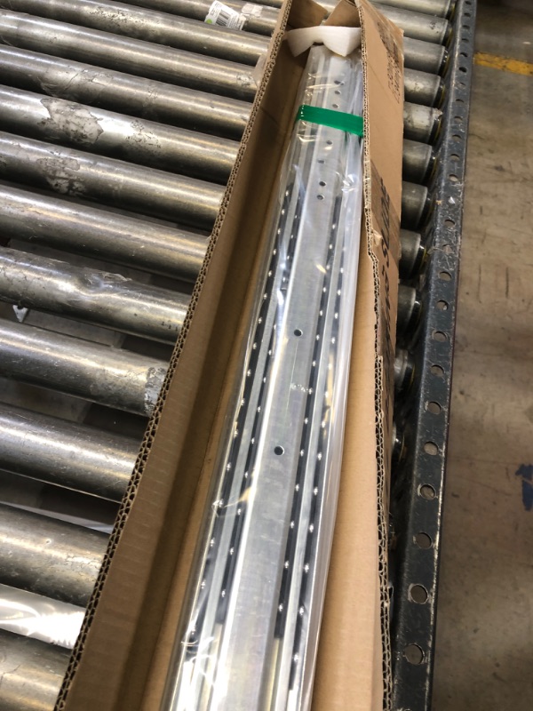 Photo 2 of AOLISHENG 1 Pair Heavy Duty Drawer Slides with Lock 12 14 16 18 20 22 24 26 28 30 32 34 36 38 40 44 48 52 56 60 Inch 400 lb Load Capacity Side Mount Full Extension Ball Bearing Industrial Locking Rail 34 Inch With Lock