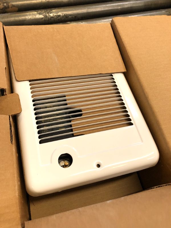 Photo 2 of Cadet Com-Pak Electric Wall Heater Complete Unit with Thermostat (Model: CSC152TW, Part: 67506), 5120/3840 BTU, 240/208 Volt, 1500/1125 Watt, White Frustration-Free Packaging