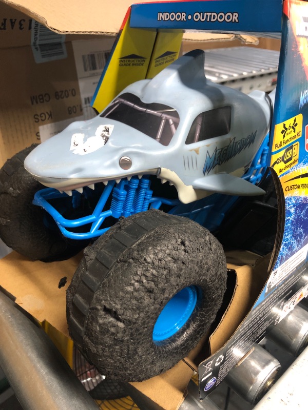 Photo 3 of **SEE NOTES Monster Jam, Official Megalodon Storm All-Terrain Remote Control Monster Truck Toy Vehicle, 1:15 Scale All-terrain: 