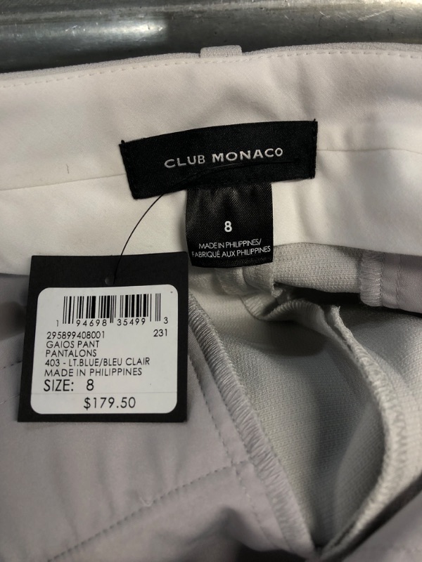 Photo 3 of Club Monaco Women's Gaios Pant 8 Bleu Clair