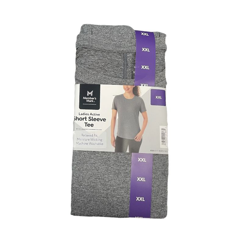 Photo 2 of *bundled * Member's Mark Ladies Short Sleeve Active Tee +  Favorite Soft Funnel Neck Pullover