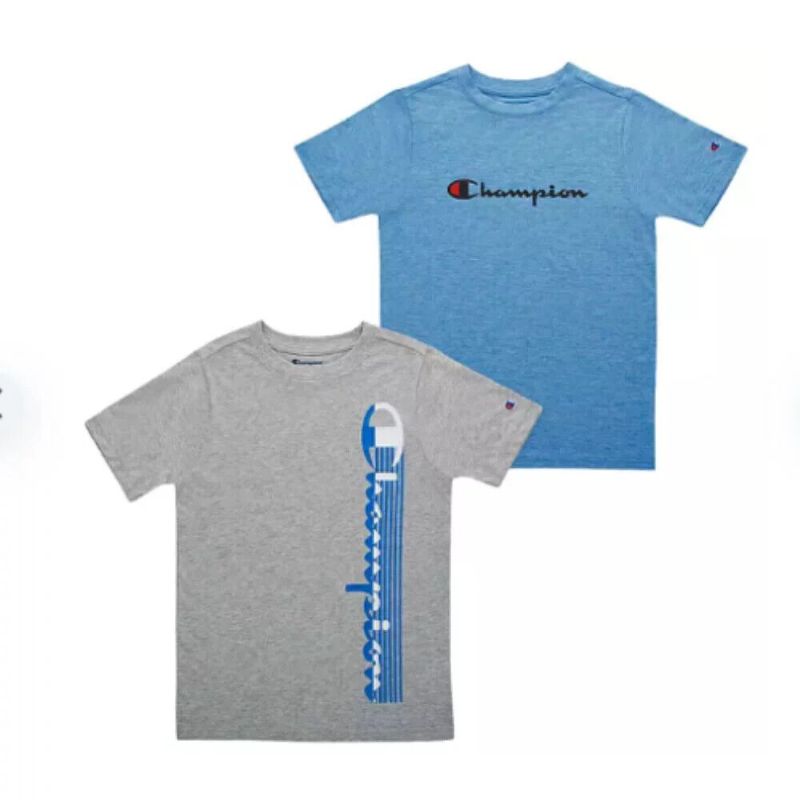 Photo 1 of Champion Boys' Grey/Bozzeto 2 Pack Active Tops 