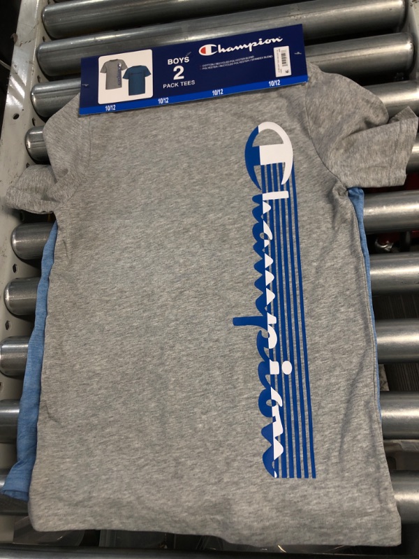 Photo 2 of Champion Boys' Grey/Bozzeto 2 Pack Active Tops 