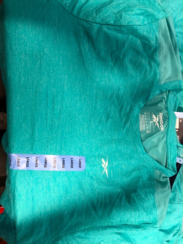 Photo 1 of 5 TEAL Reebok Men's Short Sleeve Speedwick Tee