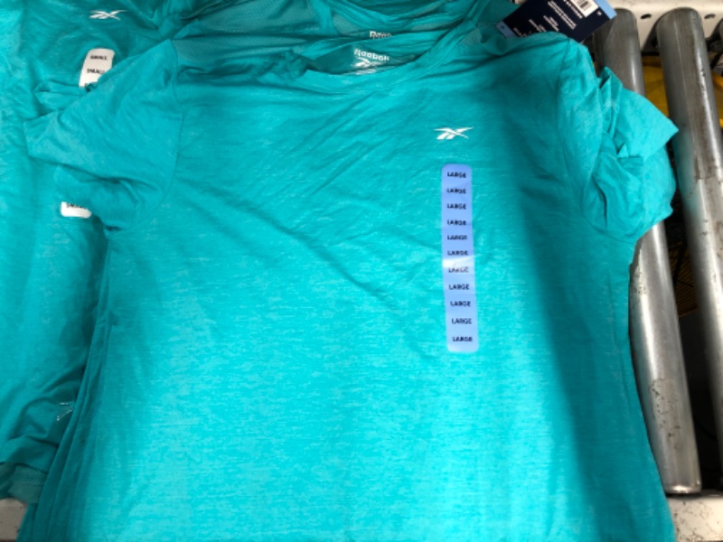 Photo 1 of 5 TEAL Reebok Men's Short Sleeve Speedwick Tech Style Active Tee