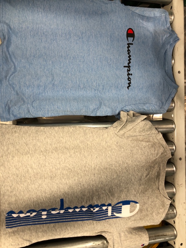 Photo 2 of Champion Boys' Grey/Bozzeto 2 Pack Active Tops Size 10/12