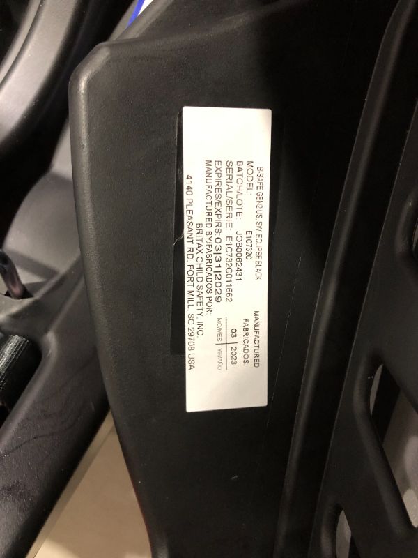 Photo 7 of ***USED AND DIRTY - SEE PICTURES***
Britax B-Safe Gen2 Infant Car Seat Eclipse - SafeWash