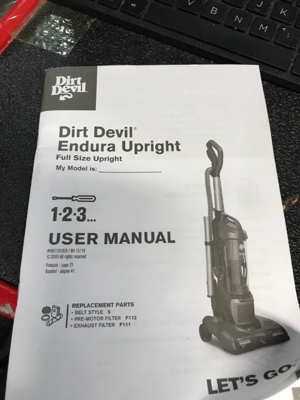 Photo 2 of *CLEAN IT BEFORE USING It** Dirt Devil UD70174B Endura Max Upright