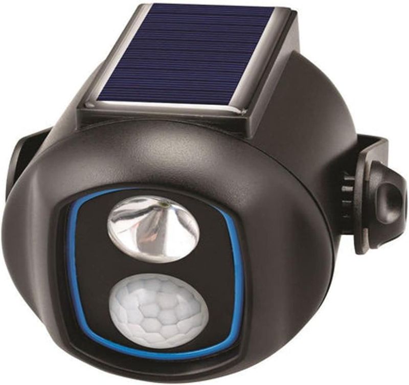 Photo 1 of (2 PACK) Sensor Brite Solar Powered Black Motion Activated Outdoor Integrated LED 