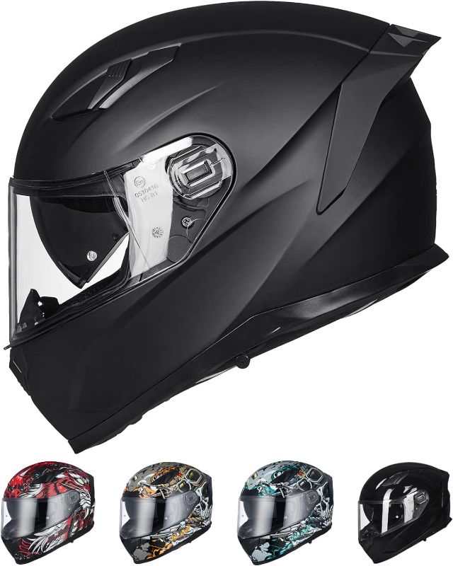 Photo 1 of  ILM MIPS Motorcycle Full Face Helmet Pinlock Insert Anti Fog Dual Visor Racing Casco de Moto Men Women DOT Model-129M
