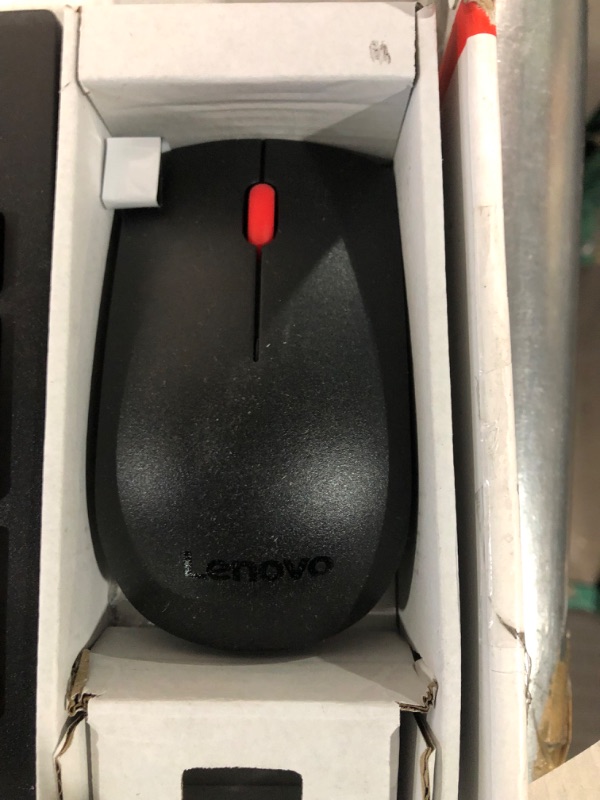 Photo 4 of Lenovo 510 Wireless Keyboard & Mouse Combo, 2.4 GHz Nano USB Receiver, Full Size, Island Key Design, Left or Right Hand, 1200 DPI Optical Mouse, GX30N81775, Black