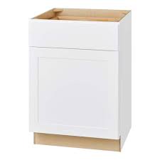 Photo 1 of  White Door and Drawer Base Fully Assembled Cabinet (Recessed Panel Shaker Door Style)