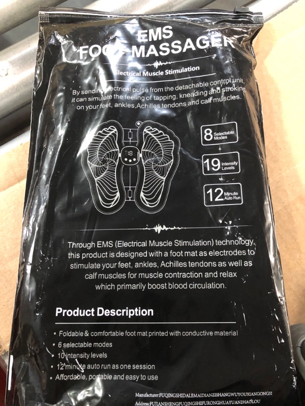 Photo 1 of (Bundle of 2/No Refunds) Foot Massager Mat TENS Back Muscle Stimulator with Remote 