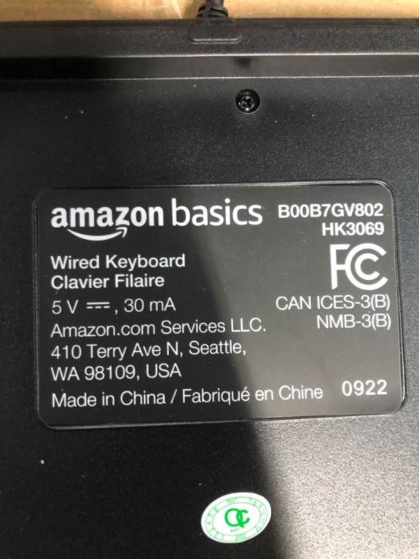 Photo 4 of AmazonBasics USB Wired Computer Keyboard and Wired Mouse Bundle Pack Bundle with AmazonBasics High-Speed 4K HDMI Cable - 6 Feet