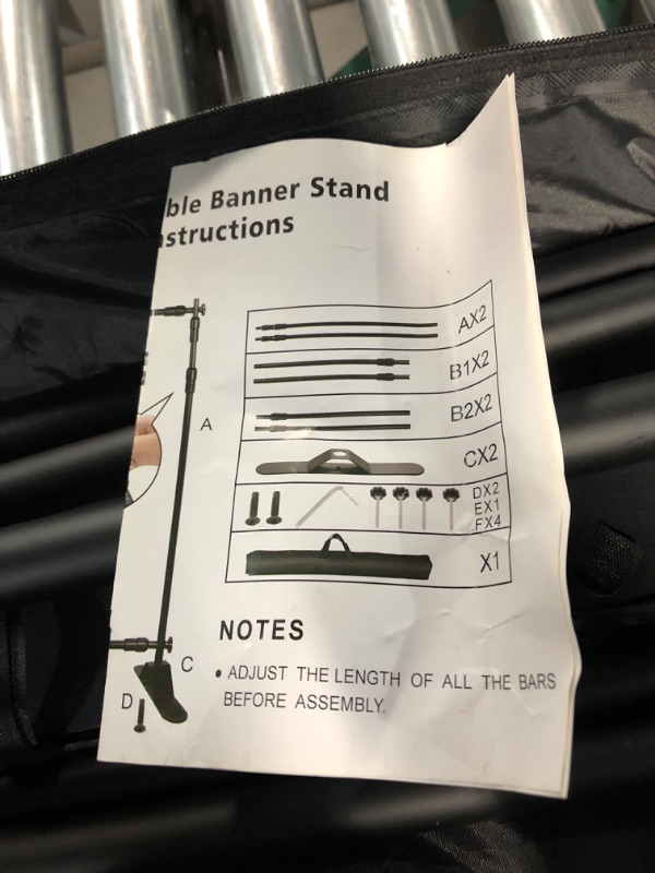 Photo 2 of **PARTS ONLY**NON-REFUNDABLE****
Photo Backdrop Stand - Heavy Duty Banner Holder  8x8 ft Back Drop Stan