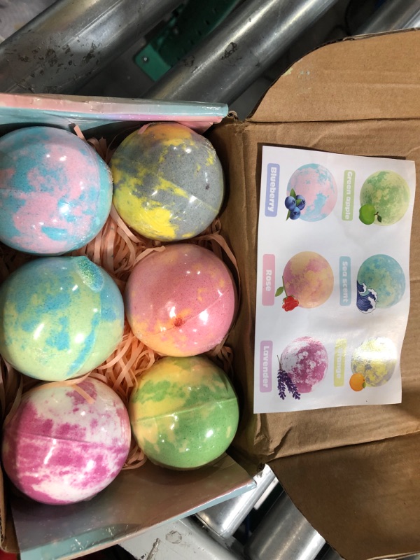 Photo 1 of Bath Bombs for Kids with Surprise Inside 6 Large Organic Bubble Kids Bath Bomb with Bracelets and Rings Toys Safe and Natural bathbombs Easter Gifts for 4 5 6 7 8 9 Years Old Girls Birthday Christmas