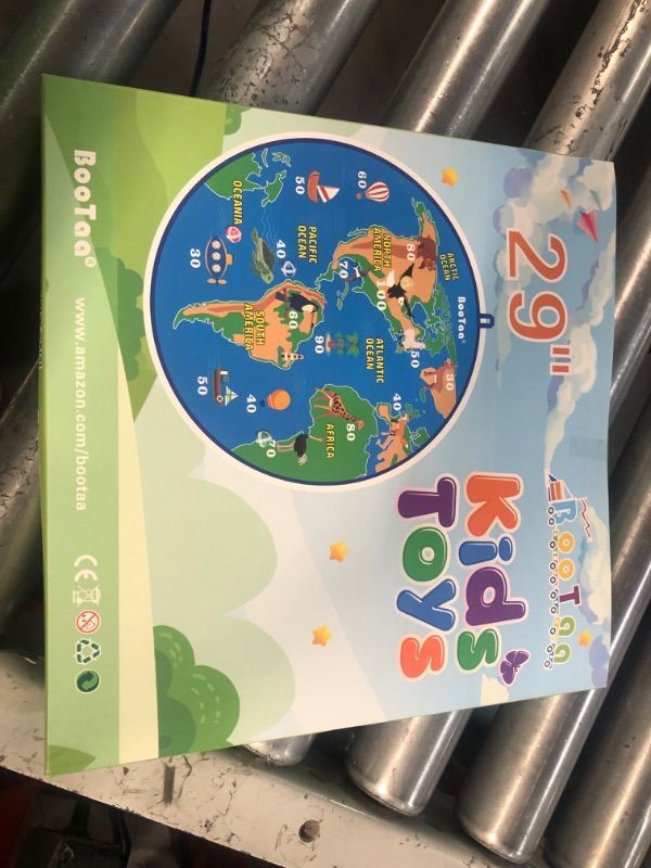 Photo 2 of BooTaa 29" Large Dart Board for Kids - Earth America