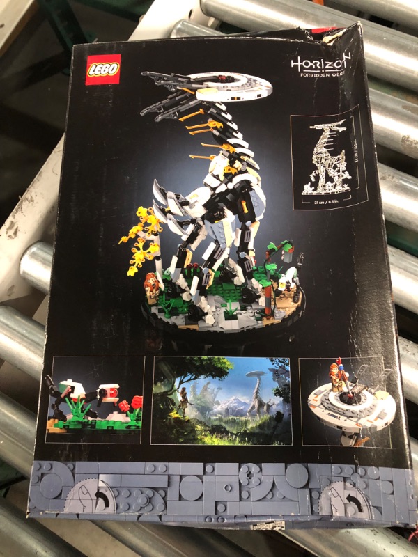 Photo 5 of **BOX DAMAGED, SEE PHOTOS** LEGO Horizon Forbidden West: Tallneck 76989 Building Sett; Collectible Gift for Adult Gaming Fans; Model of The Iconic Machine with a Display Stand (1,222 Pieces)