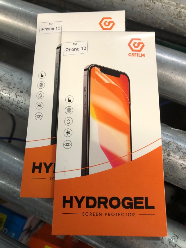 Photo 1 of (2x) Hydrogel Film Screen Protector for iPhone 13, Non-Breakable Soft TPU Transparent Protective Screen Protector (iPhone 13)