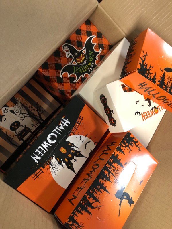 Photo 3 of **NON-REFUNDABLE HALLOWEEN CLEARANCE BUNDLE** Mumufy 18 Packs Christmas Facial Tissues Buffalo Plaid Tissue Cube Box 100 Sheets Per Box Disposable Facial Tissues Boxes 2 Ply Soft Tissues Bulk for Car Christmas Home Bathroom(Holiday Pattern)