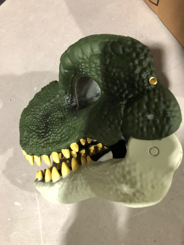 Photo 3 of **USED** *TORN STRAP* *See Photos*  ZZXIAOJIE Dinosaur Mask,Dino Mask,Realistic Teeth