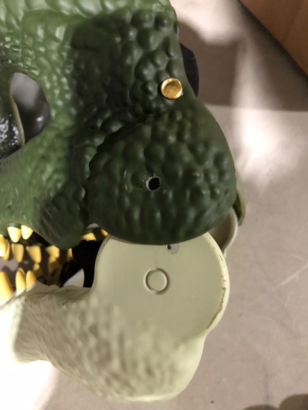 Photo 4 of **USED** *TORN STRAP* *See Photos*  ZZXIAOJIE Dinosaur Mask,Dino Mask,Realistic Teeth