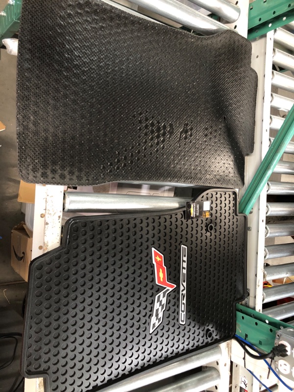 Photo 2 of USED - Lloyd Mats Heavy Duty Signature Rubber All Weather Floor Mats for Corvette C6 2005-2007.5 (Post Fastener) (2PC - Fronts, Black) 2PC - Fronts Black