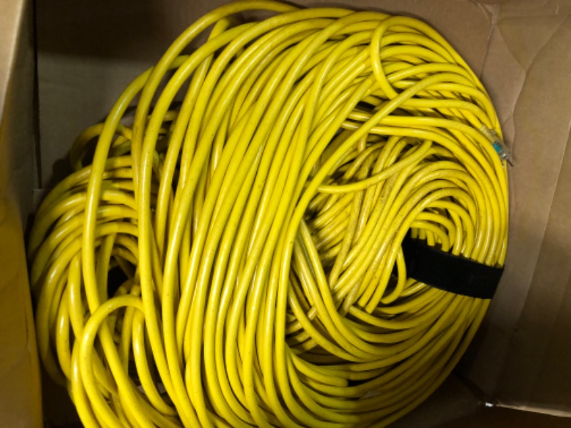 Photo 4 of 450 ft 12/3 Outdoor Extension Cord 450FT Yellow