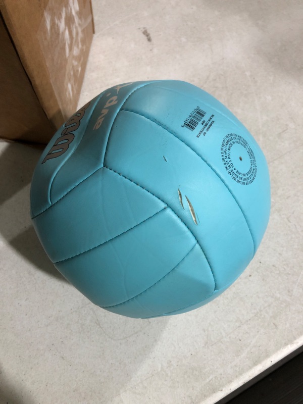 Photo 3 of *DAMAGED* WILSON AVP Soft Play Volleyball - Official Size AVP Soft Play Blue