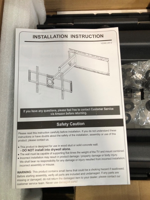 Photo 1 of ELIVED Long Extension TV Mount for Most 37-75 Inch TV,  12"-24".