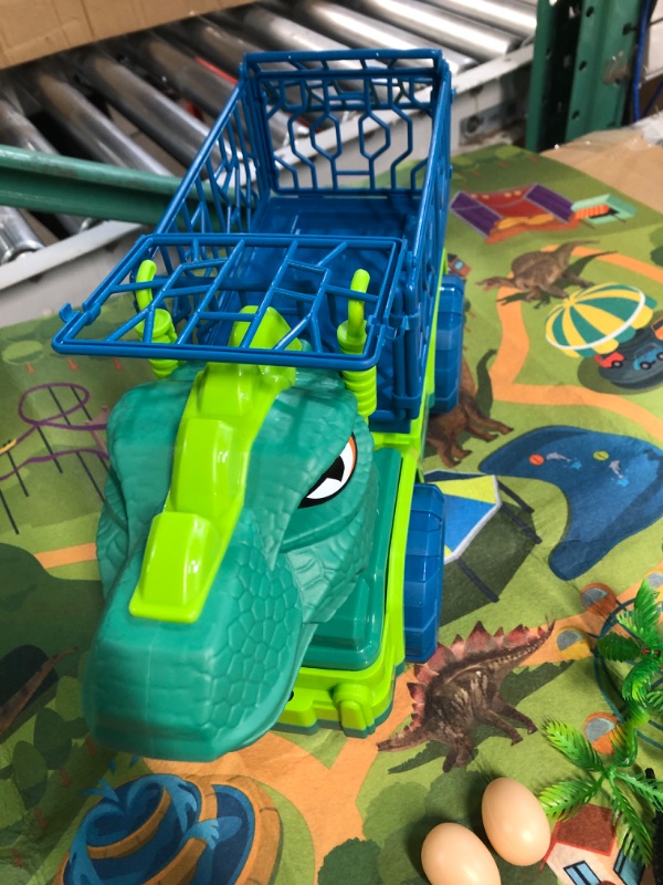 Photo 2 of Dinosaur toy truck w/ mat + dinosaurs