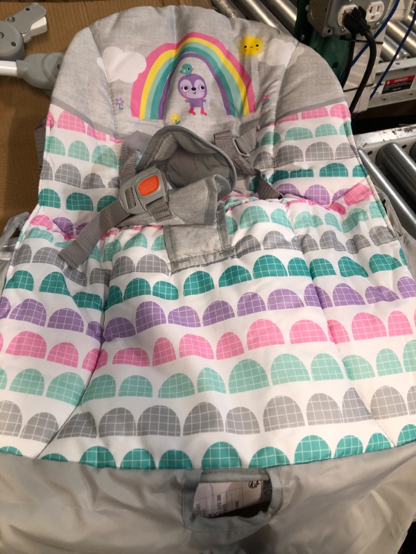 Photo 3 of Bright Starts Rosy Rainbow Infant to Toddler Rocker with Vibrations