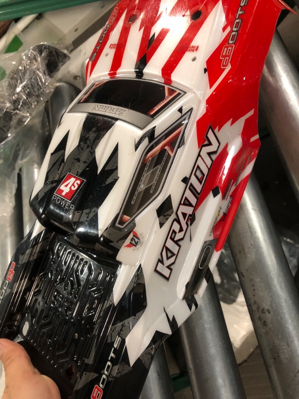 Photo 4 of ARRMA 1/10 Painted Trimmed Body with Decals, Red: KRATON 4X4 BLX, ARA402215