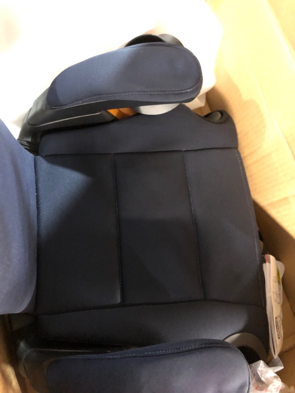 Photo 3 of Chicco KidFit ClearTex Plus 2-in-1 Belt-Positioning Booster Car Seat, Backless and High Back Booster Seat, for Children Aged 4 Years and up and 40-100 lbs. | Reef/Navy KidFit Plus with ClearTex® No Chemicals Reef