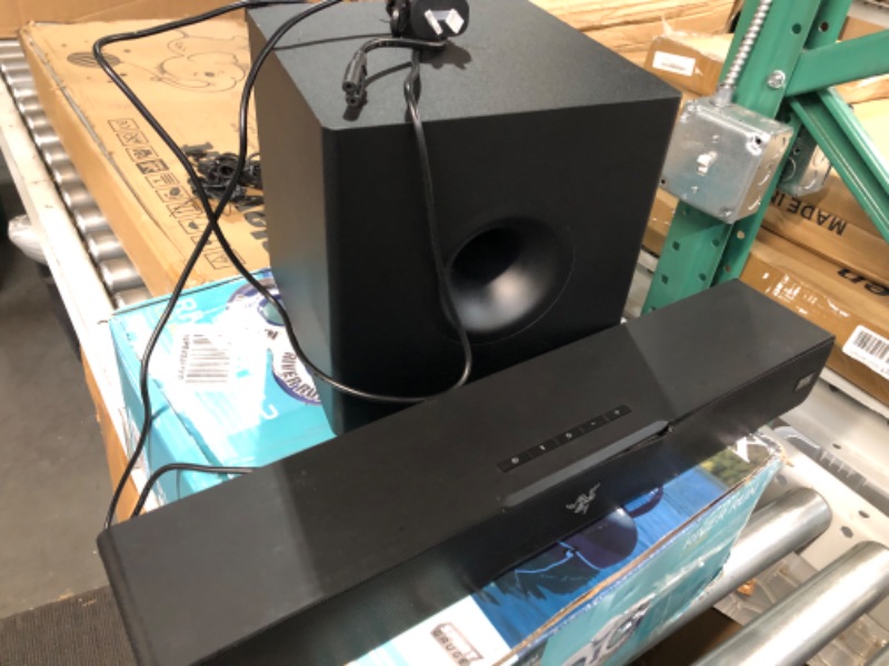 Photo 2 of Razer Leviathan V2: Multi-Driver PC Gaming Soundbar with Subwoofer & Base Station V2 Chroma: Chroma RGB Lighting 